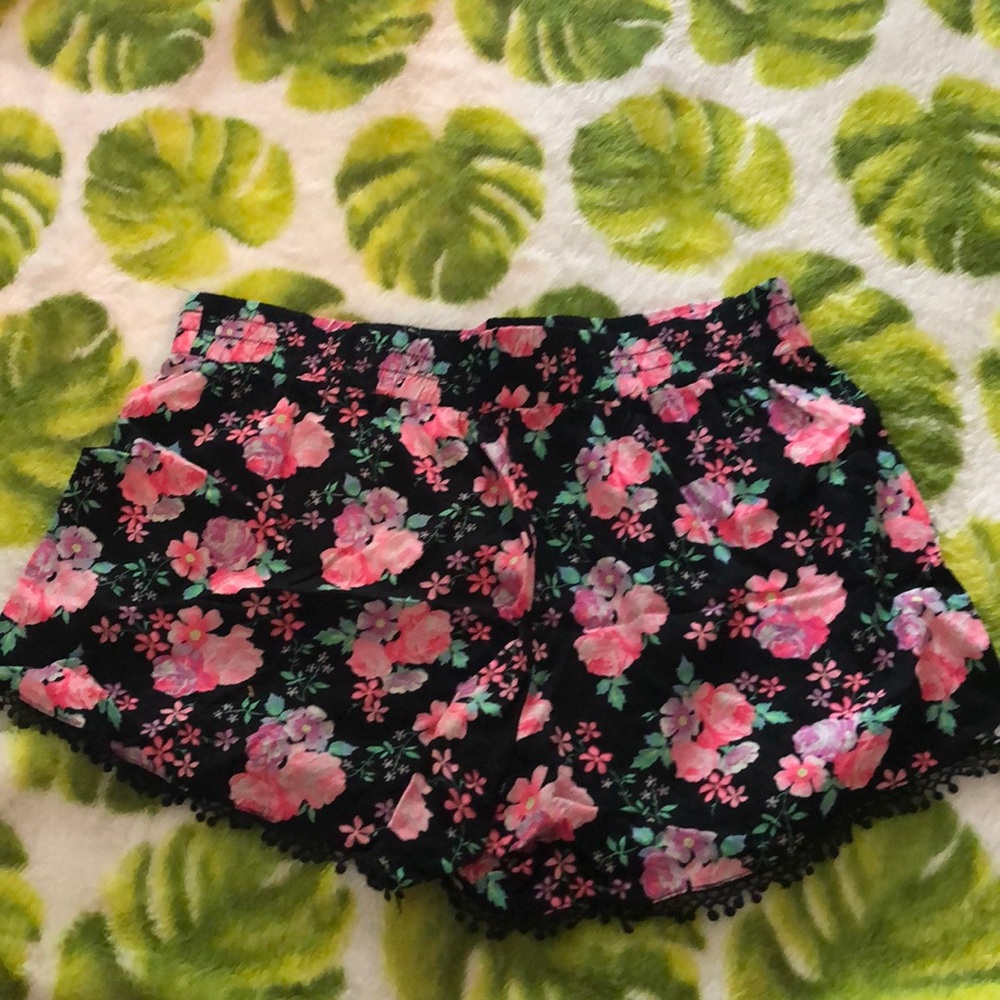 justice flower shorts
